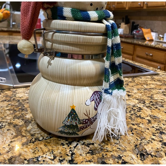 Snowman Cookie Jar - Picture 3 of 4